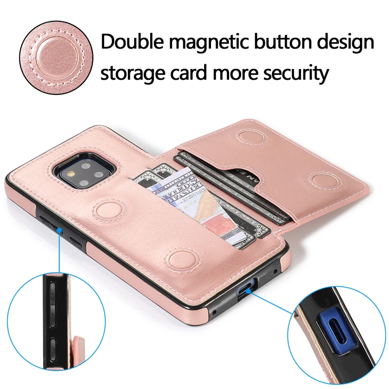 Haissky PU кожаный чехол для huawei P30 P30 Pro Ретро Флип Магнитный чехол для телефона huawei mate 20 20 Lite футляр для карточек визитница