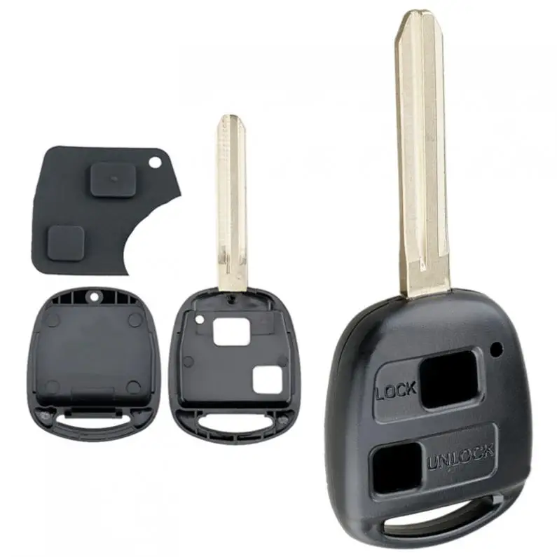 2 Buttons TOY43 Blade Car Remote Key Shell with Rubber Button Pad Fit for Toyota | Автомобили и мотоциклы