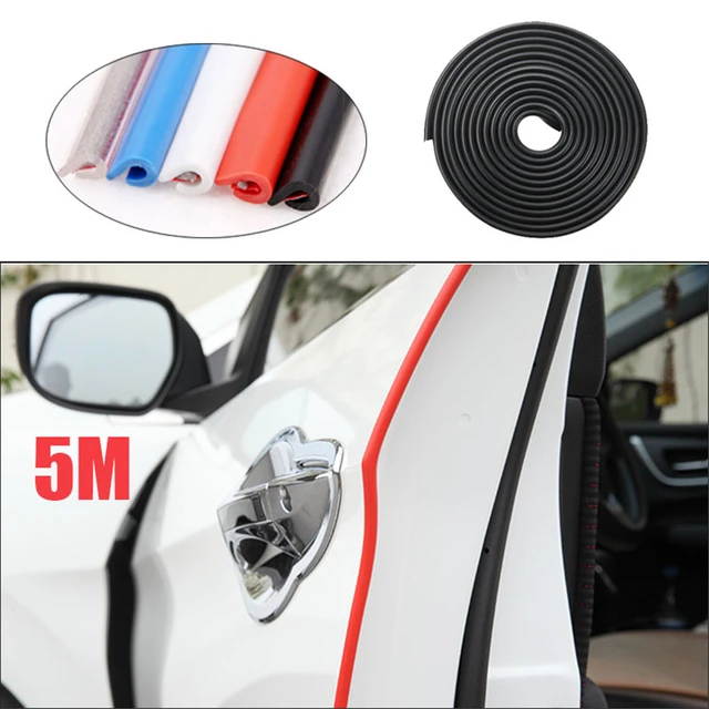 2/5/10M Auto Tür Schutz Gummi Rand Schutz Streifen Seite Türen Formteile  Klebstoff Scratch Protector Für autos Auto Schutz - AliExpress