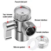 Water Tap Connector Switch Faucet Adapter Kitchen Sink Splitter Diverter Valve For Toilet Shower Bathoom ColdHot Water Separator 5