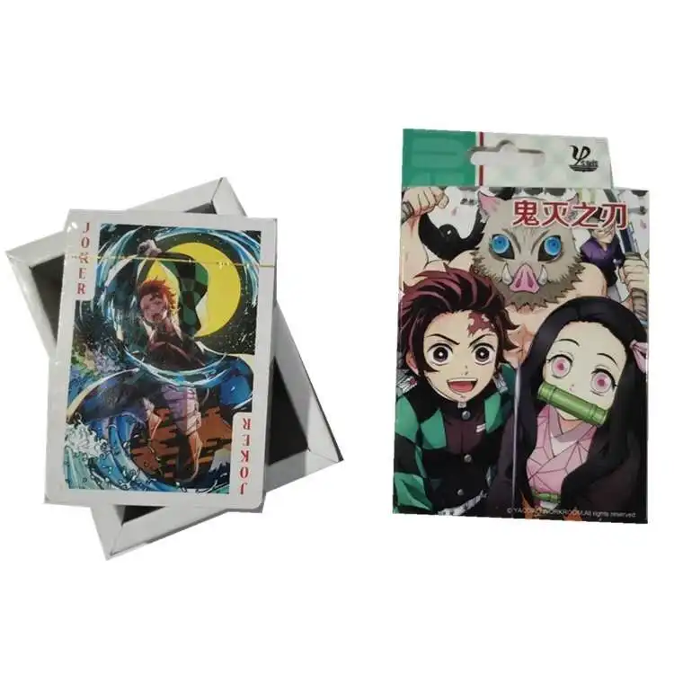 54 шт. карты аниме демон Slayer: Kimetsu no Yaiba Косплей настольная игра в твердом переплете