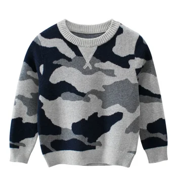 

Autumn Boys Sweaters O-Neck baby Sweater Winter Camouflage Children Soft Warm Clothes Boy Clothing Cotton kids sueter свитер