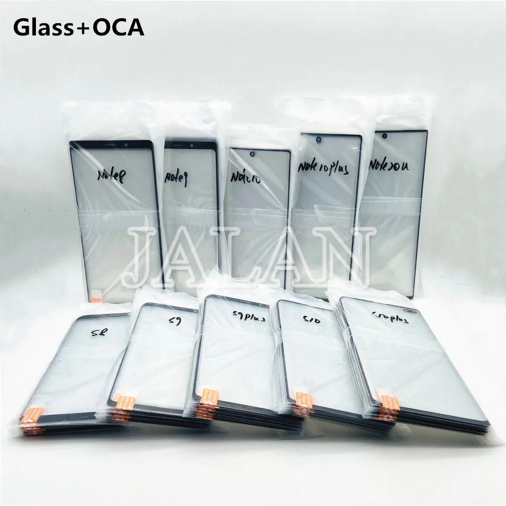 Vetro Bordo 5 Pezzi Con Display Lcd Oca 125Um Riparazione Sostituzione Pannello Touch Screen Per Samsung S20 S10 S9 S8 Plus Nota 10 Plus