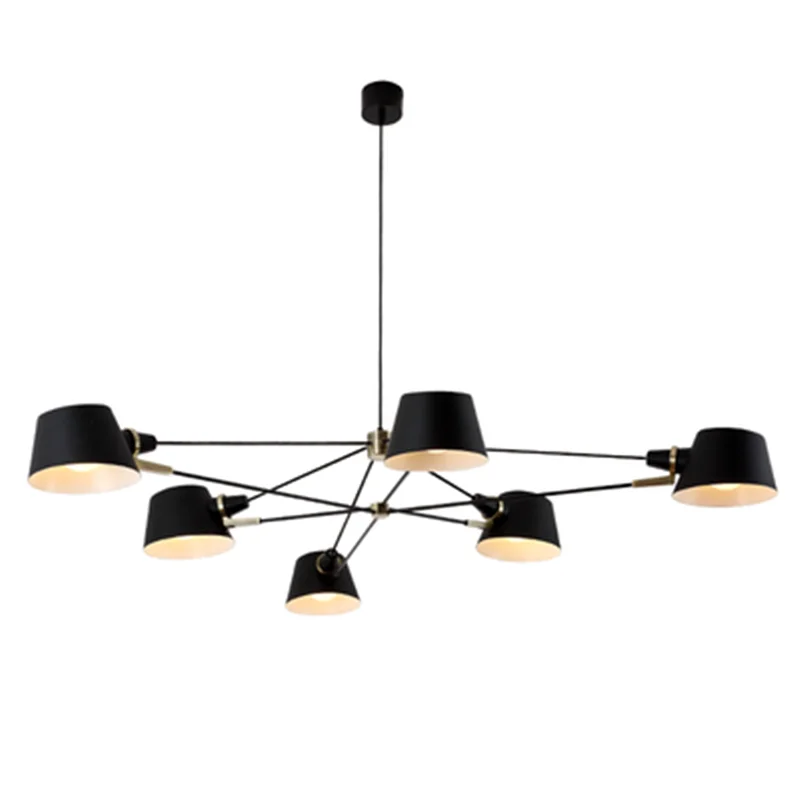 Nordic Chandelier Lighting/Lamp Modern Living Room Hanging Light Fixture Black Suspension Lamps For Dinning Room Bedroom