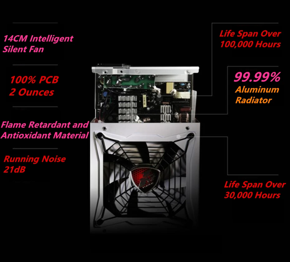 Блок питания для 1stplayer FireRose Intel блок питания ATX 12В 500W 400W Питание PS-500FR PS-400FR