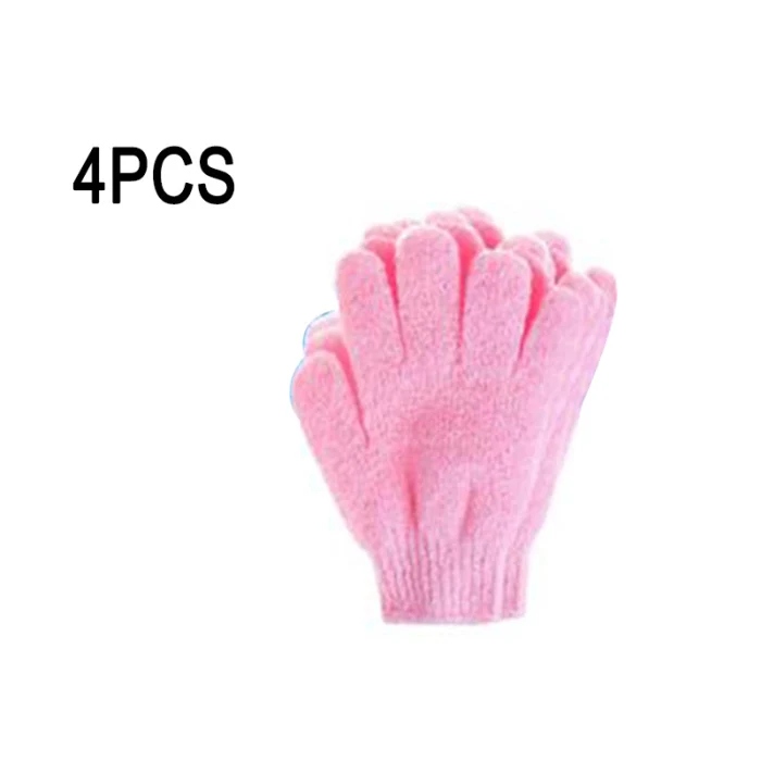 2 пары отшелушивающие перчатки для ванны купальные перчатки с пятью пальцами детское махровое полотенце красочные мягкие Пузырьковые