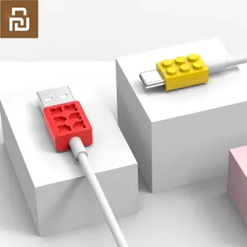 

New Youpin INNOMAKE Type-C Lock Data Cable Yellow + Red Line length 1m Buckle design for easy storage