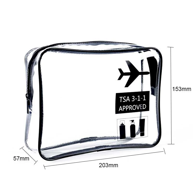 TSA Approved Toiletry Bag 3 Pack Clear Toiletry Bags - Clear Makeup  Cosmetic Bags for Women Men, Quart Size Travel Bag, Carry on Airport  Airline Compliant Bag, White 