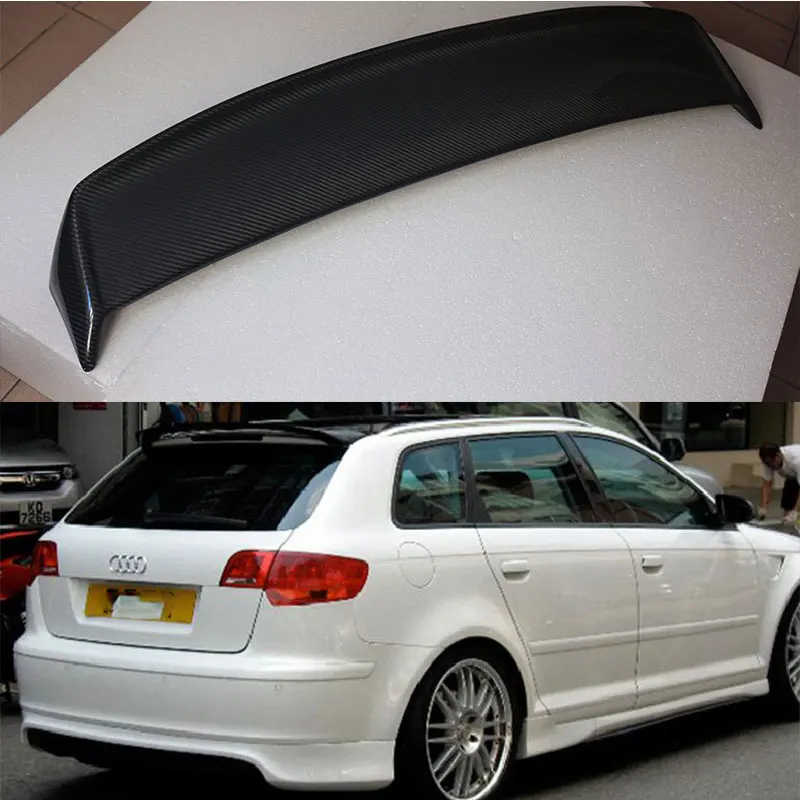 A3 8P Sportback крыша из углеродного волокна спойлер крыло для Audi Хэтчбек 2006 ~ 2012|spoiler