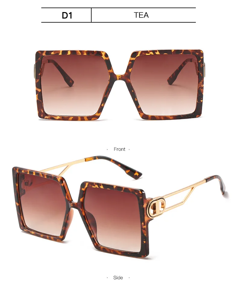 Luxury Brand Square Sunglasses Women Designer Vintage Sun Glasses For Women 2021 Trend Shades Cool Eyewear Female Gradient UV400 (12)