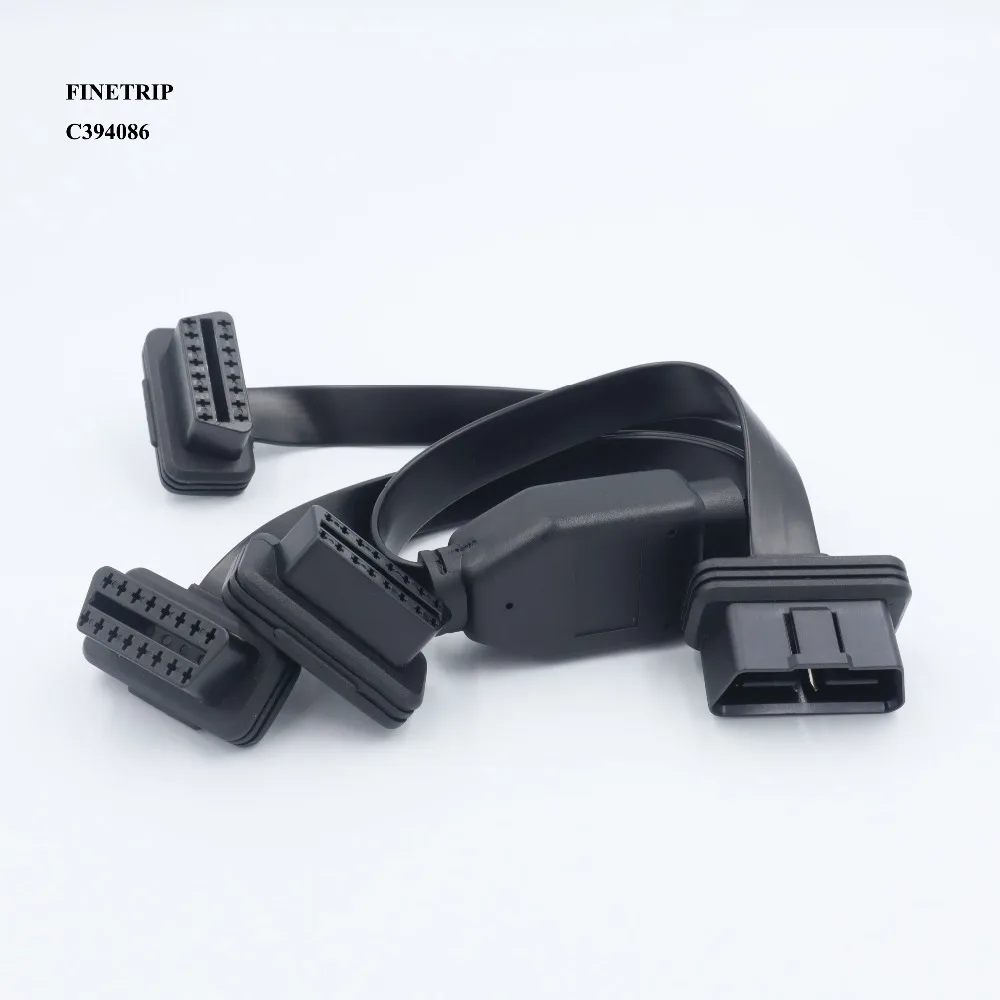 Gerade Kopf 16 Pin OBD 1 zu 3 Splitter Kabel Draht Verlängerung Kabel Männlich zu Triple Buchse Für Mehrere OBD2 Ausrüstung – Detail 3