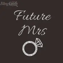 BlingQueen 12 шт./лот логотип личного брэнда патчи передачу тепла виниловый блеск приклеенные железные частички будущая миссис дизайн
