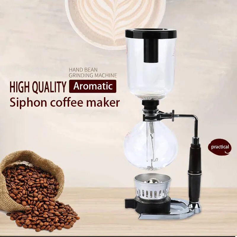 

Кофейник сифон в японском стиле, кофейник из тяжелого стекла, простой домашний Сифон Ручной работы, кофейная посуда