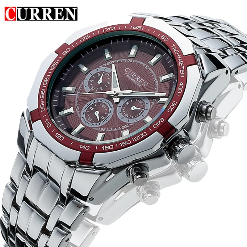 Offerte Curren Orologi Da 2019 Uomini di Marca Top Relogio Masculino di Lusso Militare Mens Orologio Al Quarzo casual Analogico Uomo Orologio Da Polso Dropshipping