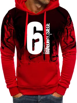 

Rainbow six siege Gradient Hoodie Men Autumn Winter harajuku hoody sweatshirt hip hop tracksuit Fashion Mens Hooded Sweatshirts