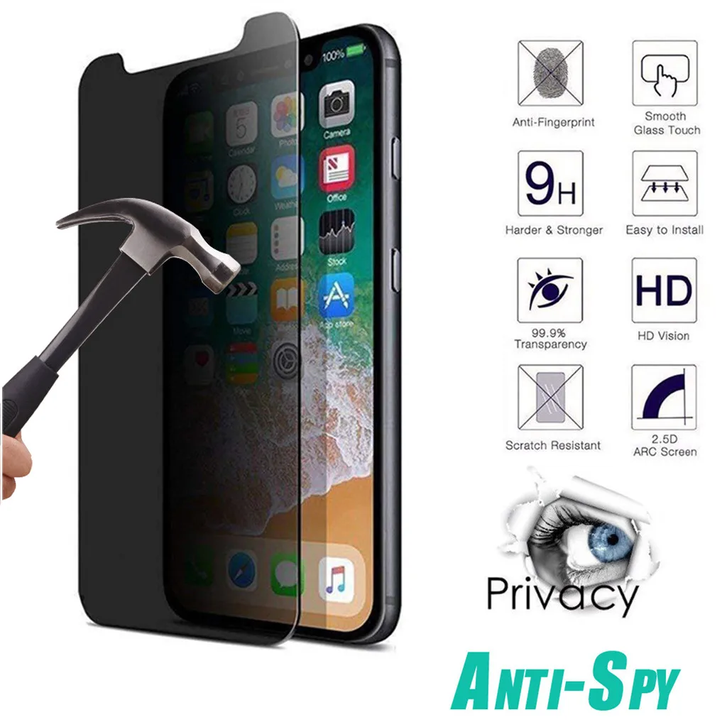 

Privacy Anti-scratch Tempered Glass Screen Film Protector For iPhone 11 6.1 inch For IPhone 11pro 5.8 inch For IPhone 11pro Max