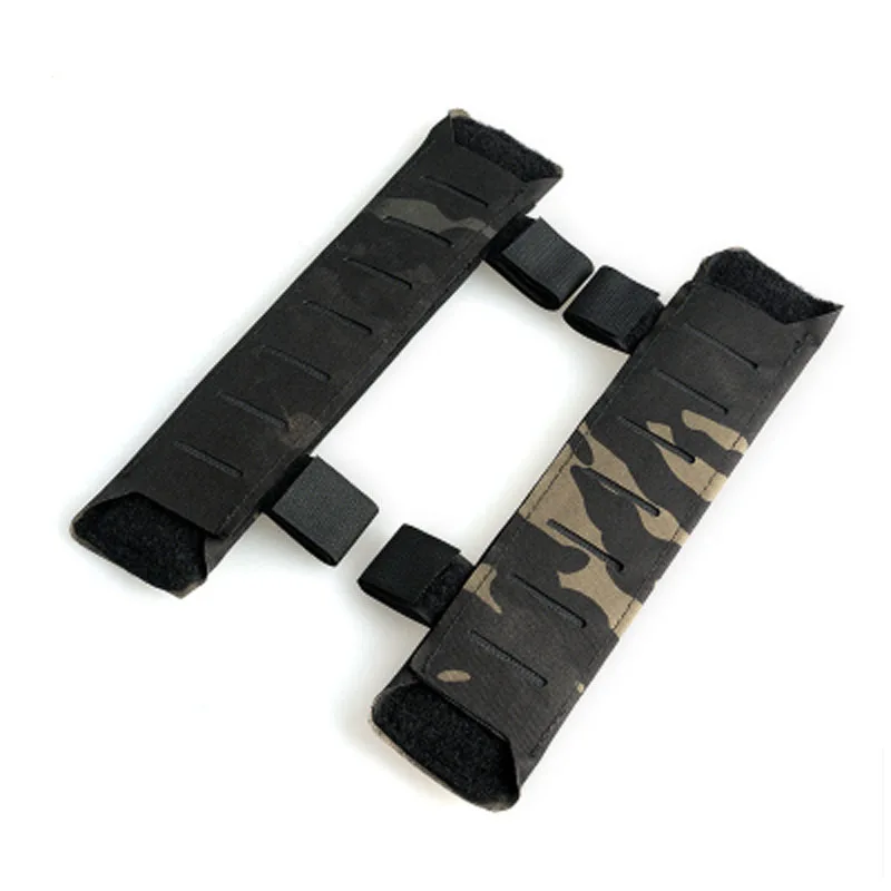 1 Pair Tactical Plate Carrier Shoulder Pad Set Multicam Tactical Vest Laser Cutting Shoulder Pads Shoulder Straps Cover
