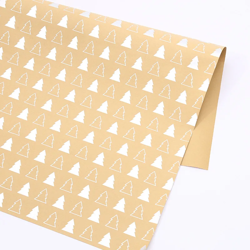 10pcs Thick Kraft Paper Bronzing Gift Box Gift Wrapping Paper