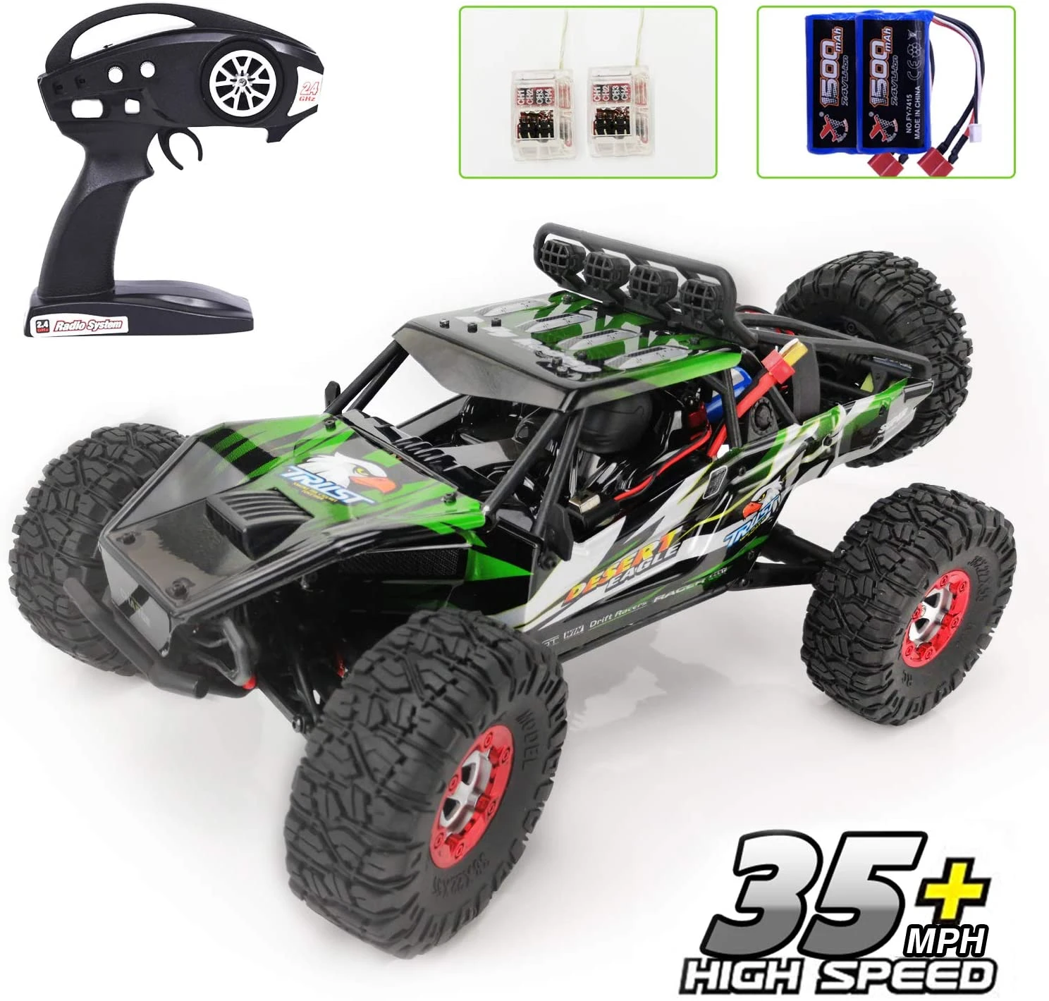 Elektrische Rc Buggy 1/12 4WD Rc Auto 2.4Ghz Radio Afstandsbediening Off  Road Truck 35 Mph Monster Hoge Snelheid rock Crawler Truck Rtr|Toy Sports|  - AliExpress