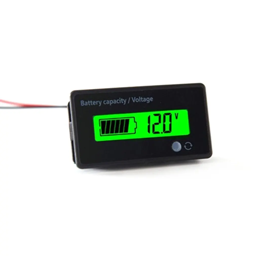 

Universal Waterproof 6-63V Digital LCD Display Acid Lead Lithium Battery Capacity Voltage Indicator Tester Device