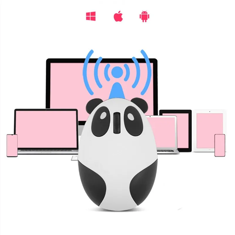 Компьютерная мышь геймер девушка мультфильм Розовая беспроводная USB оптическая