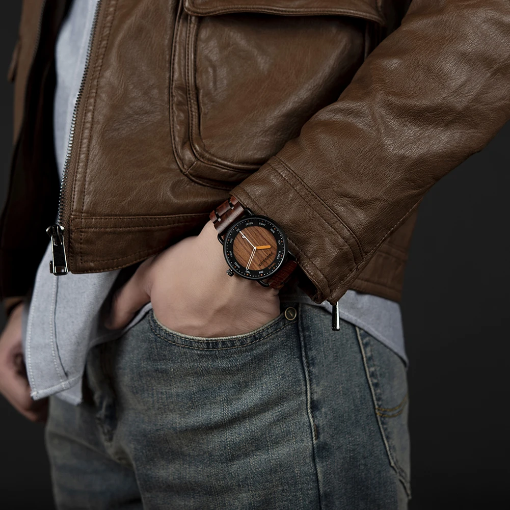 BOBO BIRD Wood Men's Watch Top Brand Luxury Wristwatches Wooden Gift Box Man Clock Fashion Dropshipping relojes para hombre - Image 2