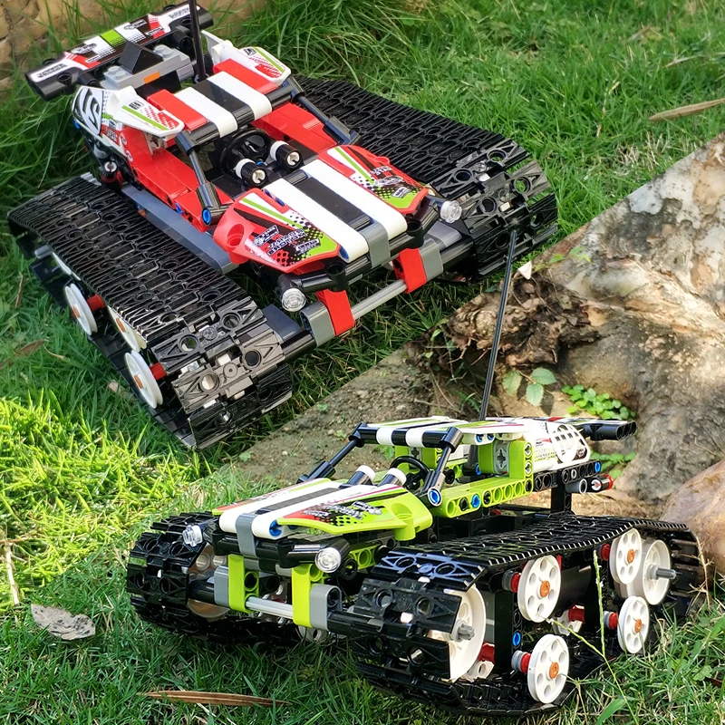 Technic RC Гусеничный гоночный автомобиль строительные блоки электрический