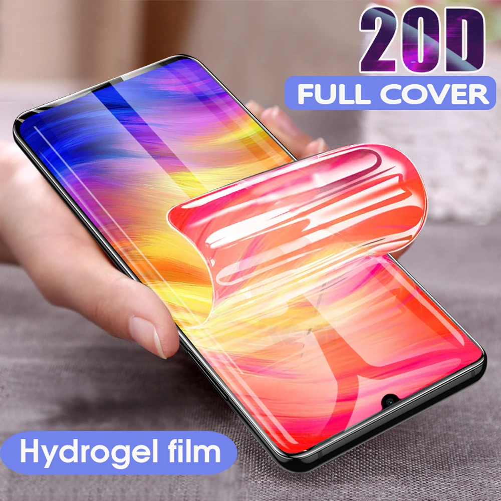 Мягкий чехол с полным покрытием для xioami redmi note 6A 7 pro Гидрогелевая пленка Защитная 6