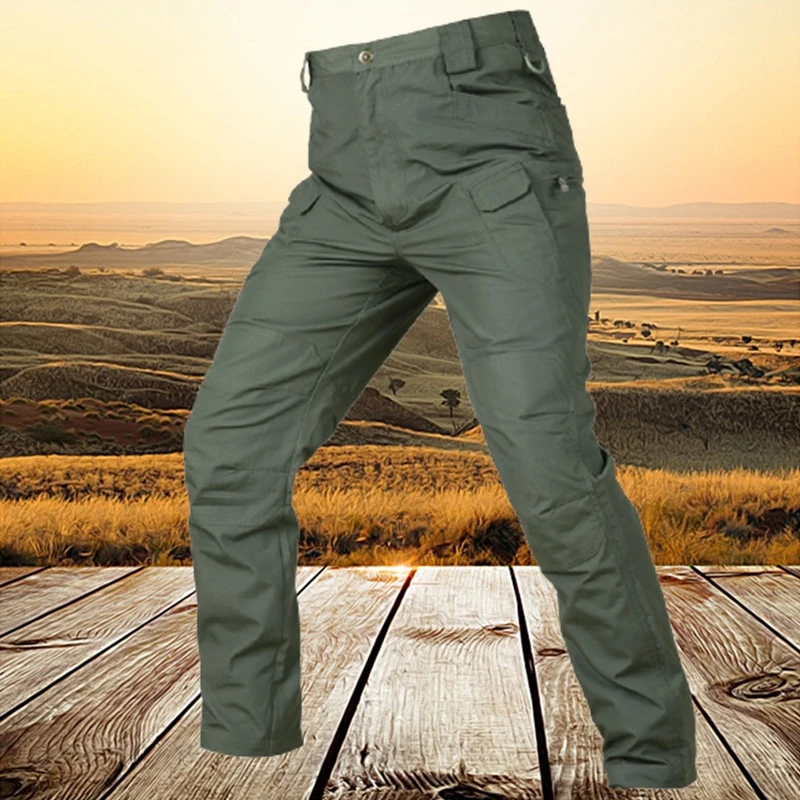 Men's Tactical Cargo Pants Elastic Multi Pocket Outdoor Casual Pants Military Army Combat Trousers  Sweatpants Plus Size 6XL