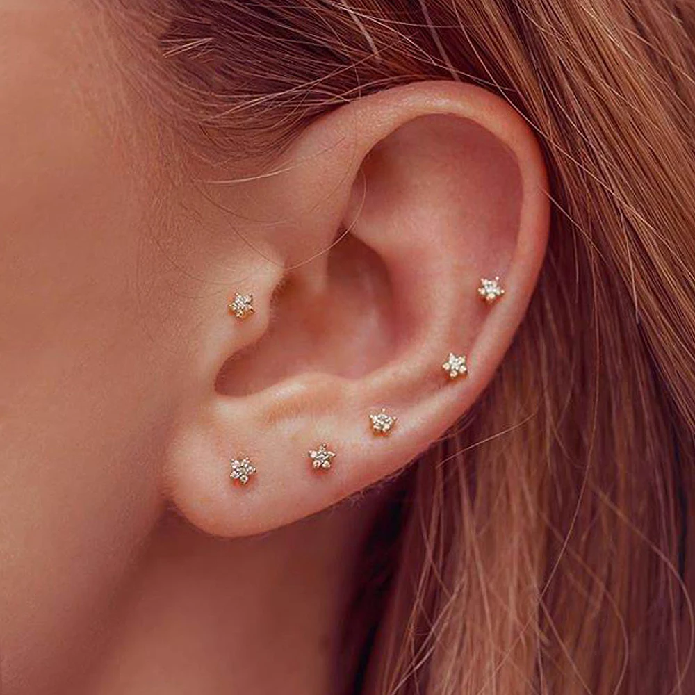 Small Minimalist Earring|cz earrings 