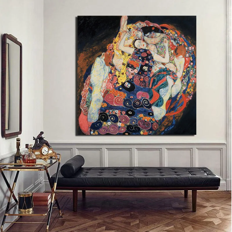 Настенный художественный холст Gustav Klimt King печатные плакаты современная живопись