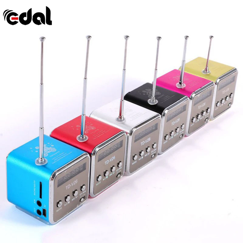 11 портативный микро-usb; мини стерео динамик с басами музыки MP3/4 FM радио 6 цветов