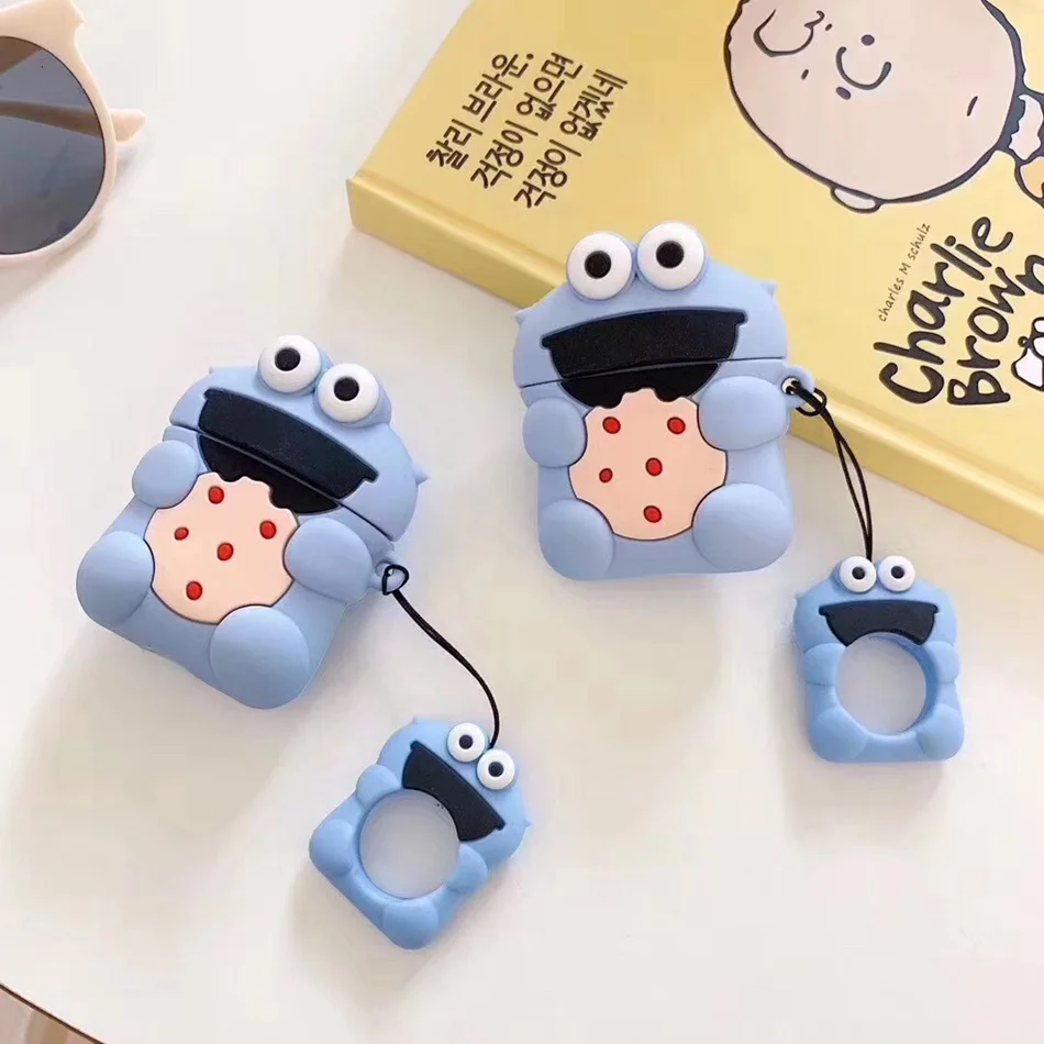

3D Cute Earphone Case for Airpods 2 Case Anime Cat Silicone Duck Headphone Protector Cover for Apple Airpods 1 For Earpods Case