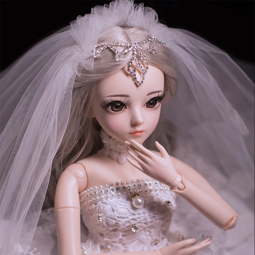 BJD 60 см куклы игрушки для девочек с экипировкой обувь парики макияж 100% ручной