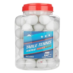 60 Pcs 3 Stars Training and Entertainment 40MM Table Tennis, High Quality Celluloid Material, Good Elasticity and Durability