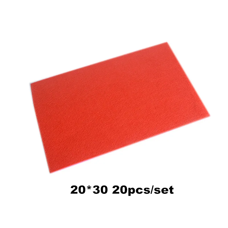 20 30*30 см/20*30 см/15*15 см DIY фетровая красочная ткань 1 мм Толщина полиэфирная ткань войлочные украшения для дома ручной работы ds240 - Цвет: 20