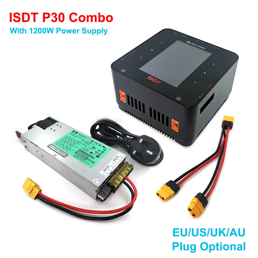 ISDT P30 1000WX2 30AX2 Двухканальное зарядное устройство 2 8S для дрона с дистанционным