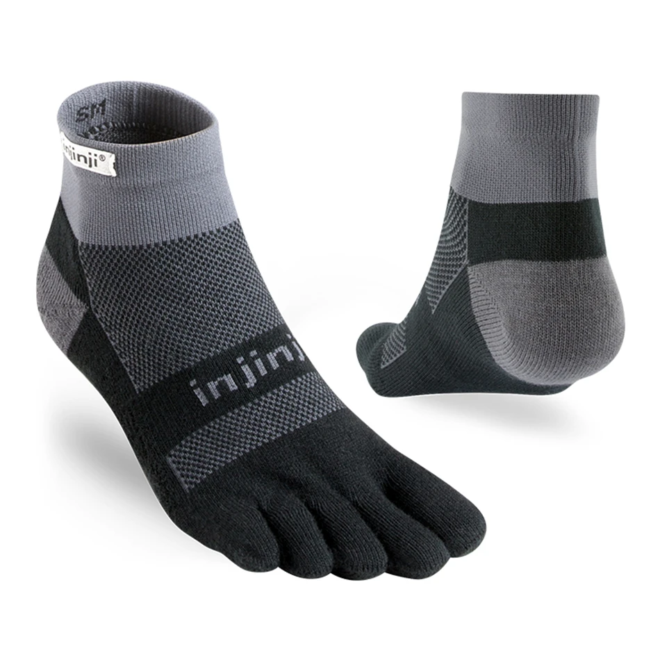 Five-finger Sneakers Socks Trail Midweight Mini-Crew Cross-country Wear-resistant Quick-drying Warm Outdoor Hiking Mens Socks