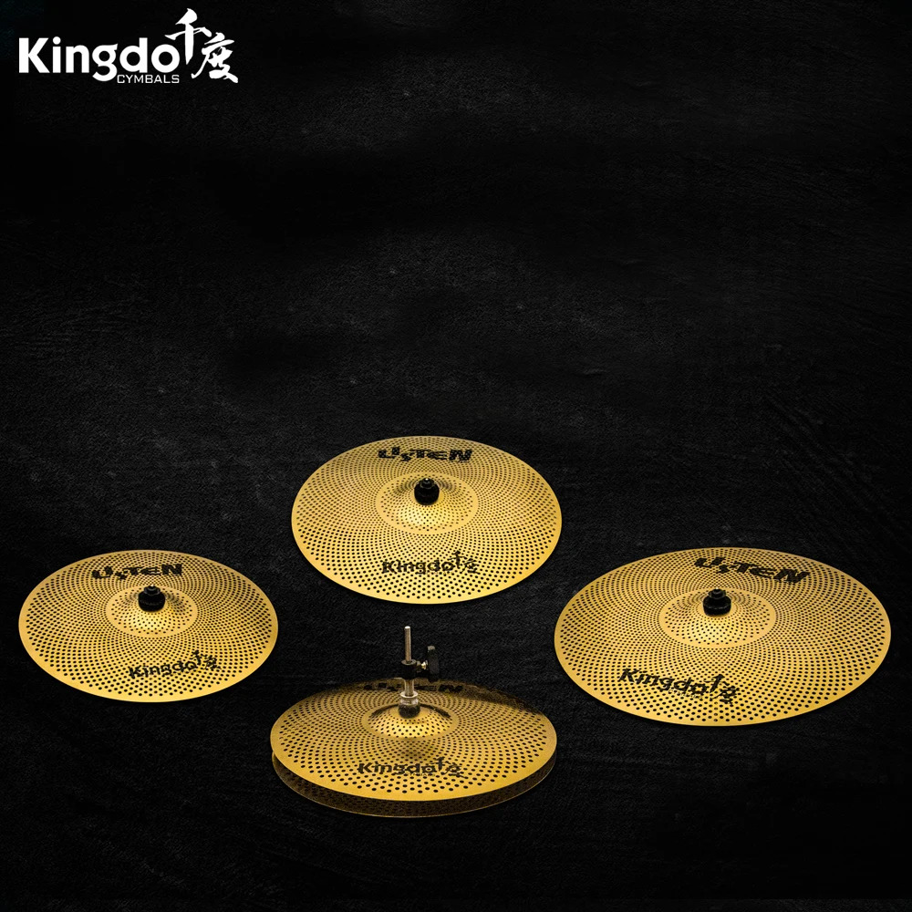 Kingdo golden alloy high quality low volume 14&quot 16&quot 18&quot 20&quotcymbals | Спорт и развлечения
