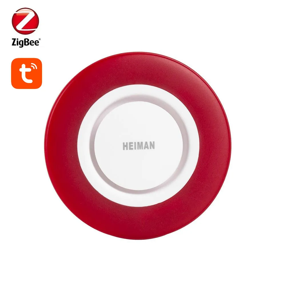 Tuya Zigbee сирена стробоскоп с 95DB большие звуки чтобы поставить под удар вор