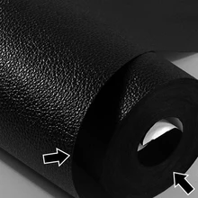 

Black Faux Leather Wallpaper Matte Silk Pattern 3D Plain Color PVC Waterproof Wall Paper Living Room Bedroom Decor