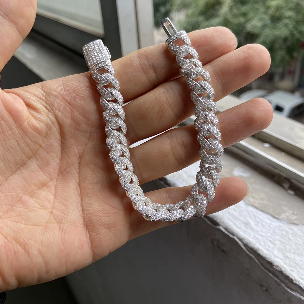 Diamond Cuban Link Moissanite Bracelet 