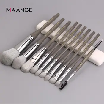 

10PCS Hexagonal Makeup Brush Sets Loose Powder Brush Blush Eye Shadow Highlighter Eyelash Foundation Face Cosmetic Brushes