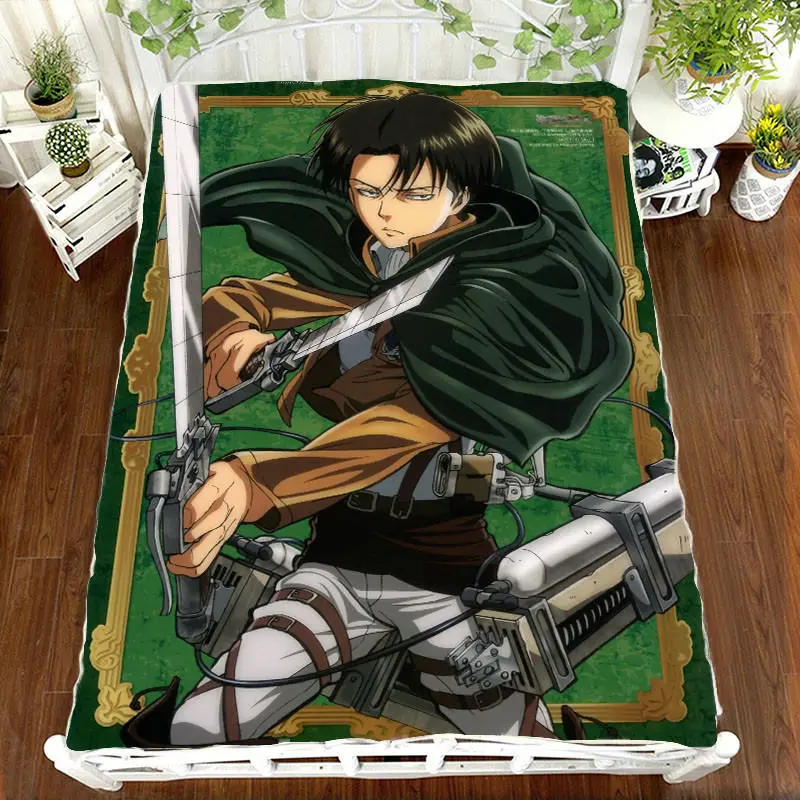 Anime Manga Shingeki no Kyojin Attack on Titan Bed Sheet 150*200cm Bedsheet - Цвет: 13