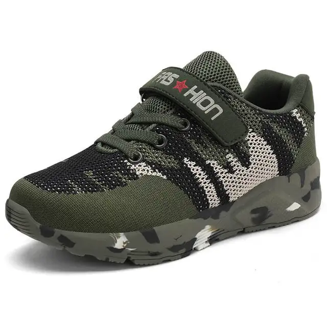 Summer Children Sports Shoes Military Training Camouflage Boys Sneakers