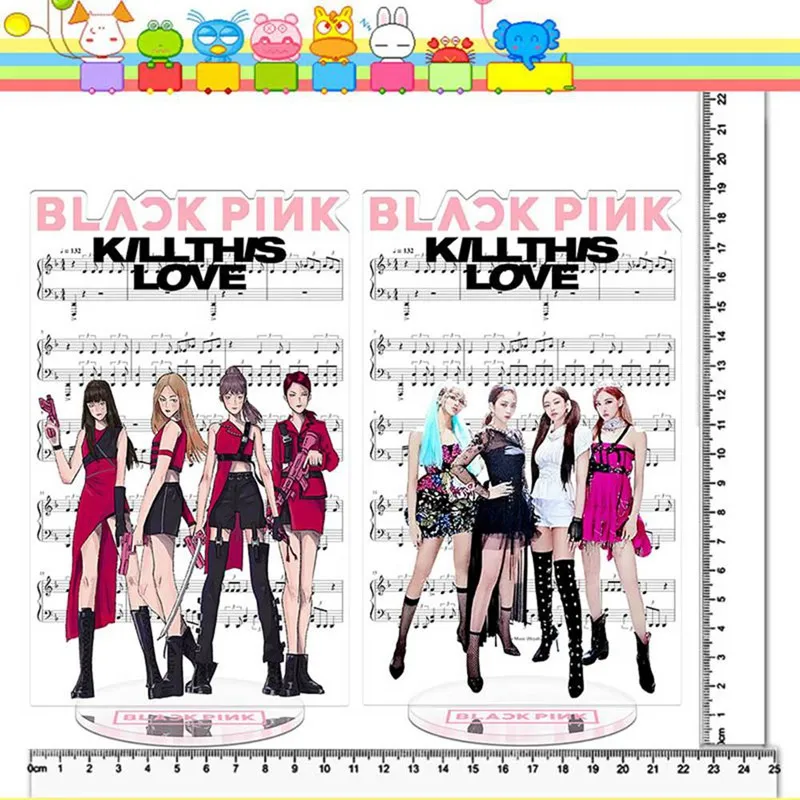 Kpop Blackpink Kill This Love акриловая подставка, фигурка, акриловый гуманоид, лицензирование, стоячая фигурка для поклонников, подарок