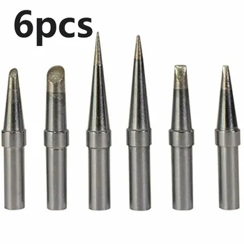 

6Pcs/Set Replacement ET Soldering Iron Tips For Weller WE1010NA WESD51 WES50/51 Ceramic Heater Soldering Tips