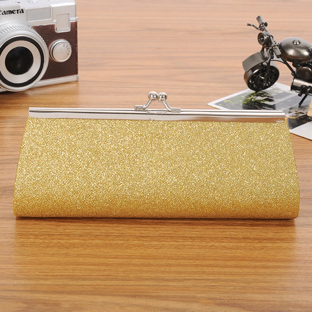 NEW Lady Women Shiny Glitter Clutch Purse Bag Evening Party Wedding Bridal Banquet Handbag Shoulder with the Chain |