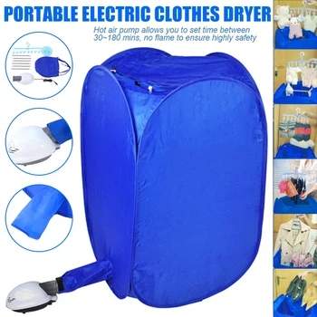 

Electric Clothes Dryer Portable Clothing Drying Machine Fast Garment Dryer Heater with Air Hot Pump for Travel I88