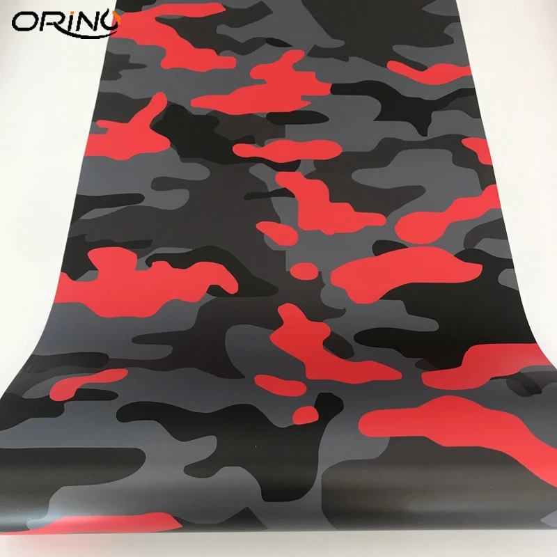 Black Grey Red Vinyl Wrap Sticker-4